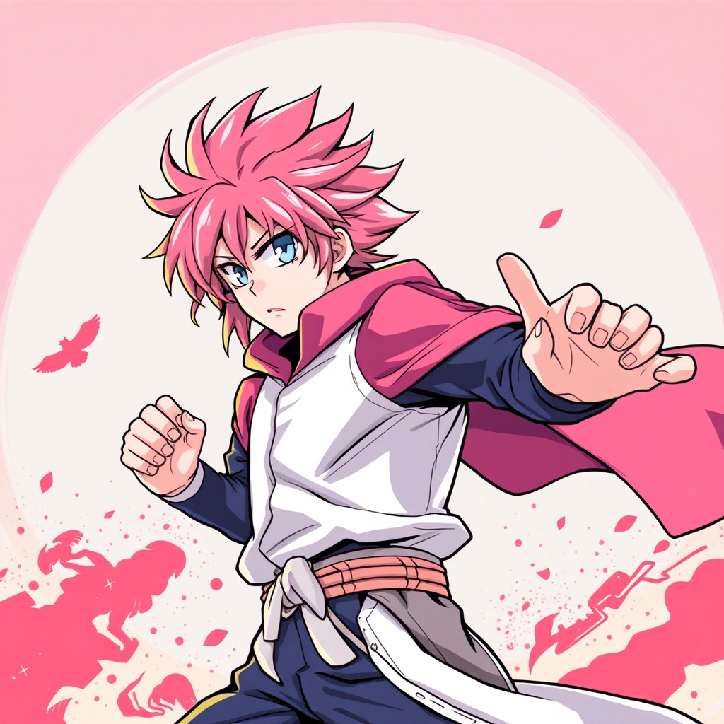 Sakura Manga Hero Background
